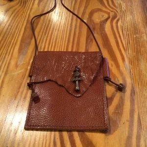 A handcrafted leather  Mildred Baldwin shoulder bag